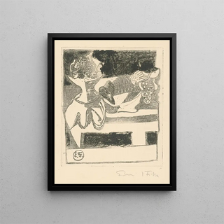 Fish - Emil Filla — framed artwork on a wall