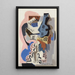 Still life with guitar - Emil Filla — framed artwork on a wall