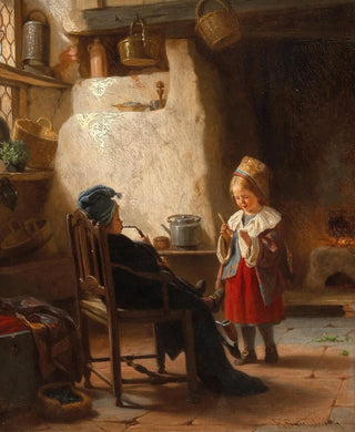 Grandfather and grandmother - Emil Gottlieb Schuback — artwork view