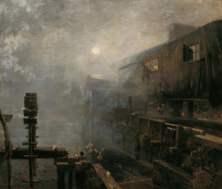 Sgemhle dans le brouillard du matin - Emil Jakob Schindler — artwork view