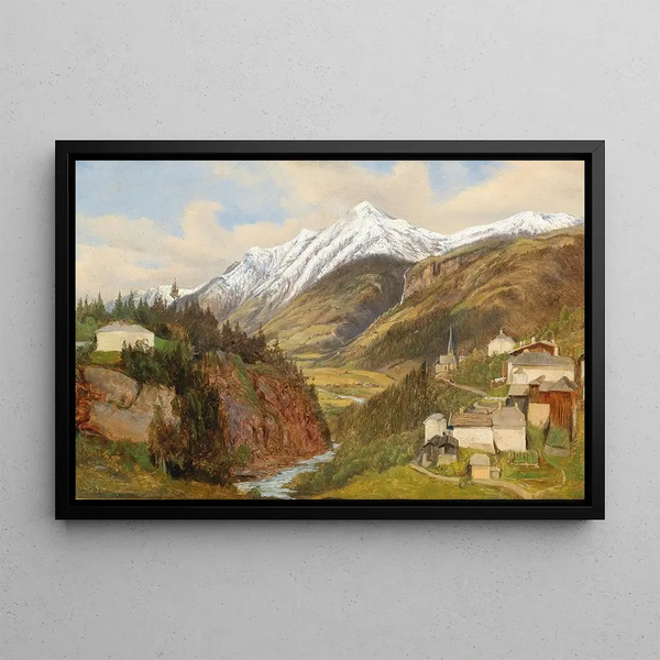 Bad Gastein - Emil Ludwig Lühr — framed artwork on a wall