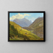 Scene from the Gastein Valley - Emil Ludwig Lühr — framed artwork on a wall