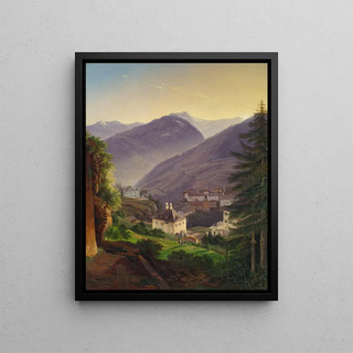 Wildbad Gastein - Emil Ludwig Lühr — framed artwork on a wall