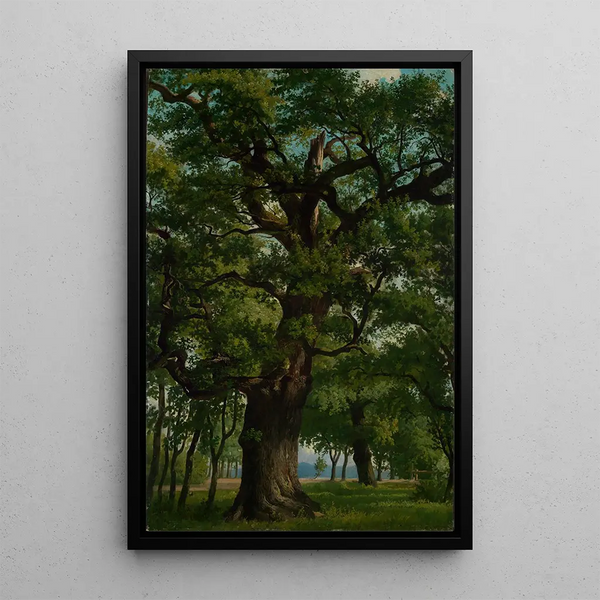 Oak Painting - Emil Lugo — framed artwork on a wall