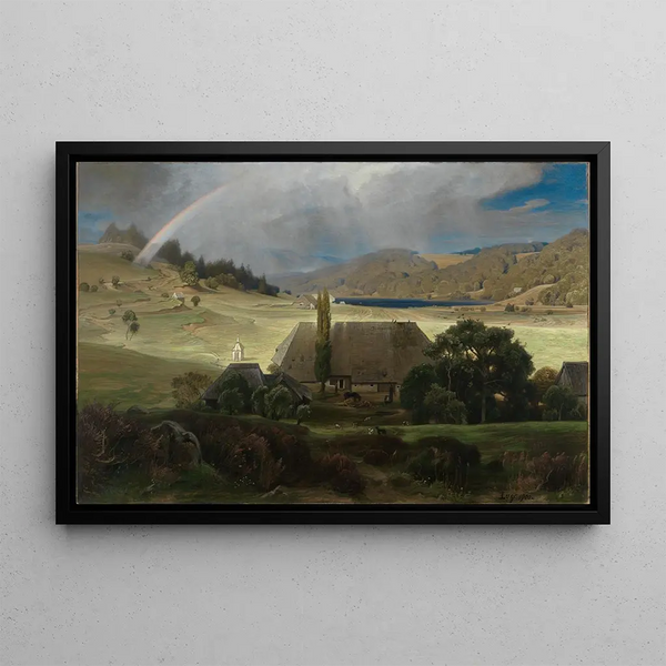 Erlenbruck at Titisee - Emil Lugo — framed artwork on a wall