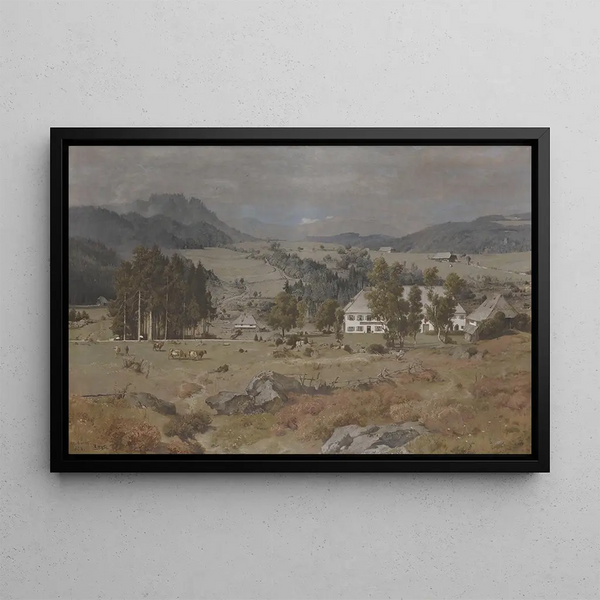 Erlenbruck near Hinterzarten - Emil Lugo — framed artwork on a wall