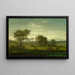 Upper Rhine Landscape - Emil Lugo — framed artwork on a wall