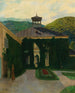 Château devant un paysage vallonné - Emil Orlik — artwork view