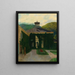 Château devant un paysage vallonné - Emil Orlik — framed artwork on a wall