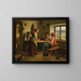 A conversation at home - Emil Rau — framed artwork on a wall