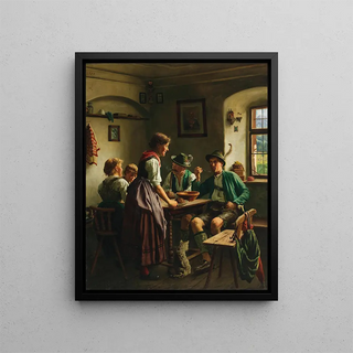 Mountain Meal - Emil Rau — framed artwork on a wall