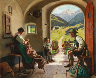 A Summer Day in Tyrol - Emil Rau — artwork view
