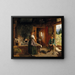 A Visit to the Milkmaid - Emil Rau — framed artwork on a wall