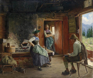 Visit to the mountain pasture - Emil Rau — artwork view