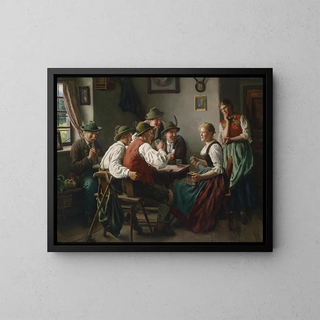 Les adorateurs - Emil Rau — framed artwork on a wall