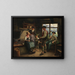 Rassemblement des chasseurs dans l'alpage - Emil Rau — framed artwork on a wall