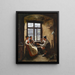 Rast des Jägers - Emil Rau — framed artwork on a wall