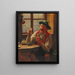 Young Farmer with Pipe - Emil Rau — framed artwork on a wall