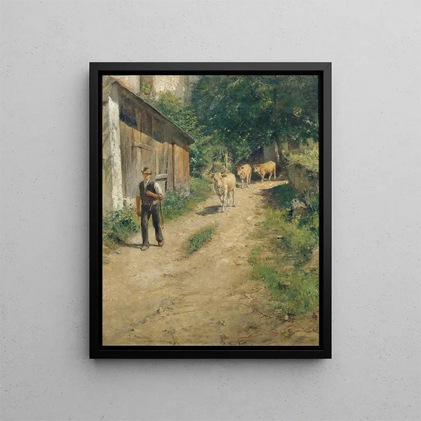 The support comes - Emil Strecker — framed artwork on a wall