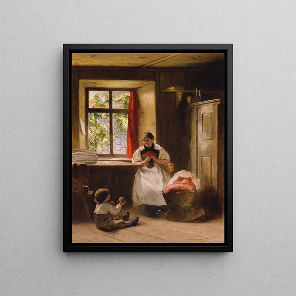 L'employé Bauernstube - Emil Strecker — framed artwork on a wall
