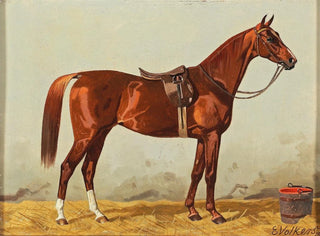 Cow in the Stable - Emil Volkers — artwork view