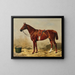 Thoroughbred English Horse - Emil Volkers — framed artwork on a wall