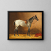 Horse saddle - Emil Volkers — framed artwork on a wall
