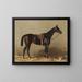 Horse riding painting - Emil Volkers — framed artwork on a wall