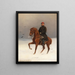 Soldat à cheval - Emil Volkers — framed artwork on a wall