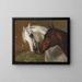 Two Horse Heads - Emil Volkers — framed artwork on a wall