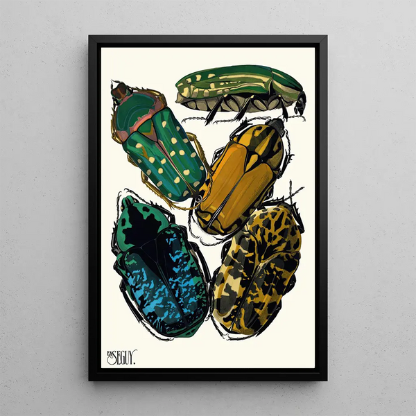 Insects Pl04 - Émile-Allain Séguy — framed artwork on a wall