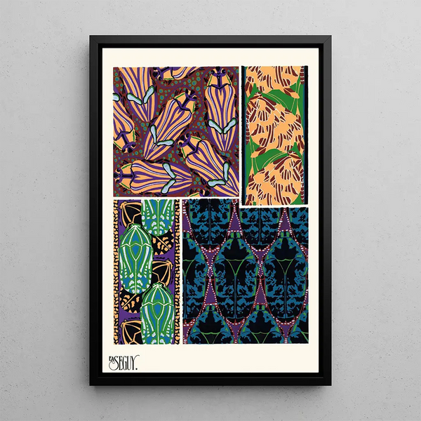 Insects Pl10 - Émile-Allain Séguy — framed artwork on a wall