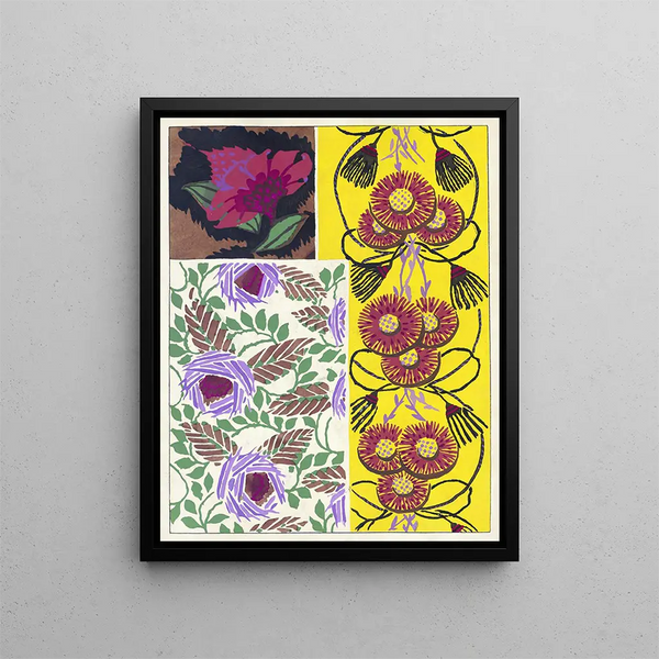 Suggestions for Fabrics and Carpets Pl14 - Émile-Allain Séguy — framed artwork on a wall