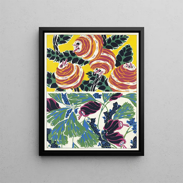 Suggestions for fabrics and carpets Pl19 - Émile-Allain Séguy — framed artwork on a wall