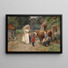 Visit to a Farm - Émile-Charles Dameron — framed artwork on a wall