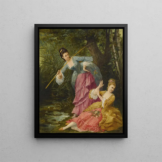 A Delicious Game - Émile-Henri La Porte — framed artwork on a wall