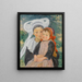 Maternity, Bridge - Aven - Émile Alfred Dezaunay — framed artwork on a wall