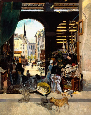 Le Marché des Carmes place Maubert - Émile Antoine Guillier — artwork view