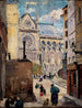 Notre-Dame view from Hôtel Colbert Street - Émile Antoine Guillier — artwork view