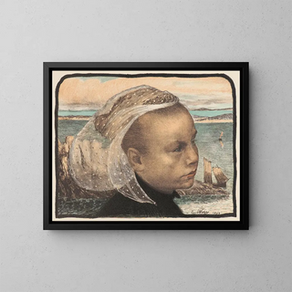 Brittany - Émile Auguste Wéry — framed artwork on a wall