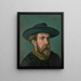 Self-portrait - Émile Bernard — framed artwork on a wall