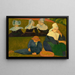 Breton Women in a Meadow - Émile Bernard — framed artwork on a wall