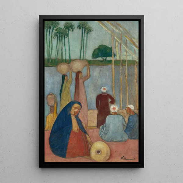 Les Bords du Nil - Émile Bernard — framed artwork on a wall