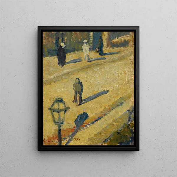 Rue Square - Émile Bernard — framed artwork on a wall