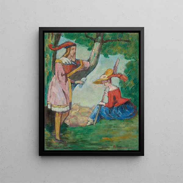L'Écolière - Émile Bernard — framed artwork on a wall