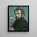 Self-portrait - Émile Bernard — framed artwork on a wall