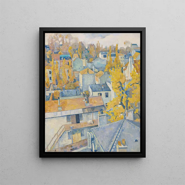 Vue des toits - Émile Bernard — framed artwork on a wall