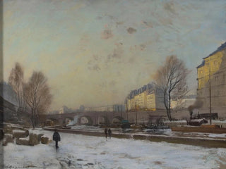 Le Pont Neuf, quay of the Grands Augustins bank - Émile Cagniart — artwork view