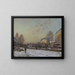 Le Pont Neuf, quay of the Grands Augustins bank - Émile Cagniart — framed artwork on a wall