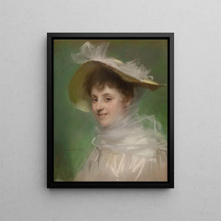 Spring Painting - Émile Charles Wauters — framed artwork on a wall